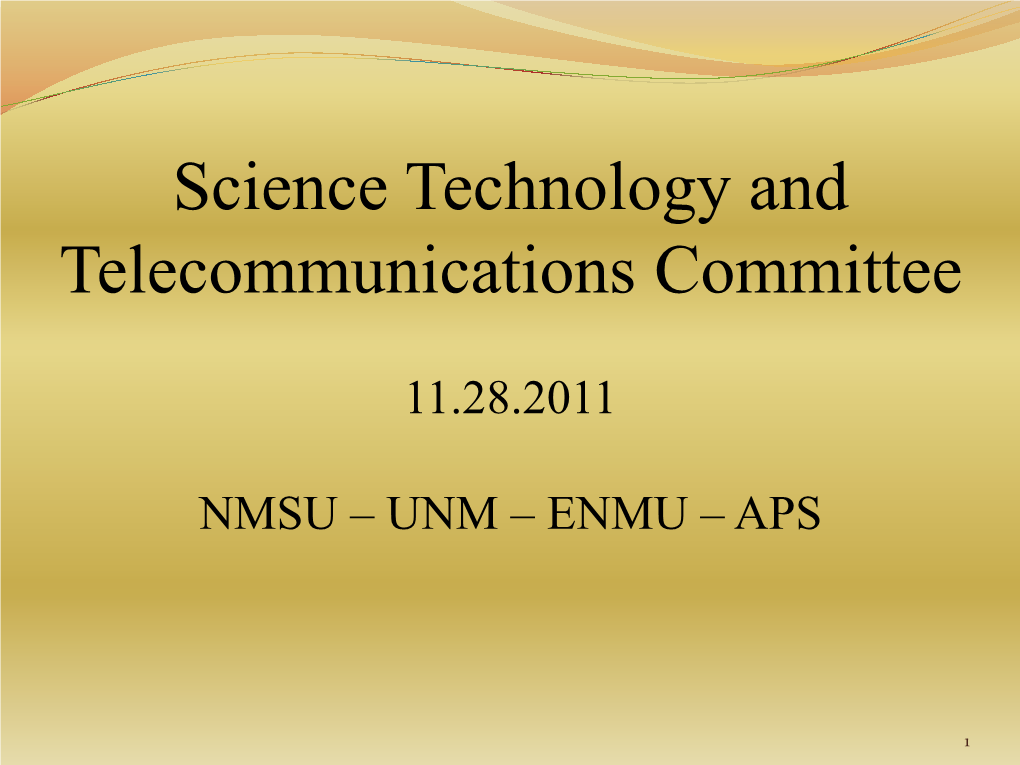 Science Technology and Telecommunications Committee