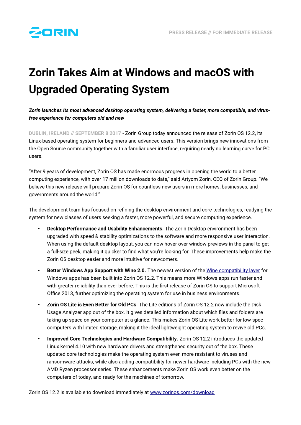 Zorin Takes Aim at Windows and Macos with Upgraded Operating System