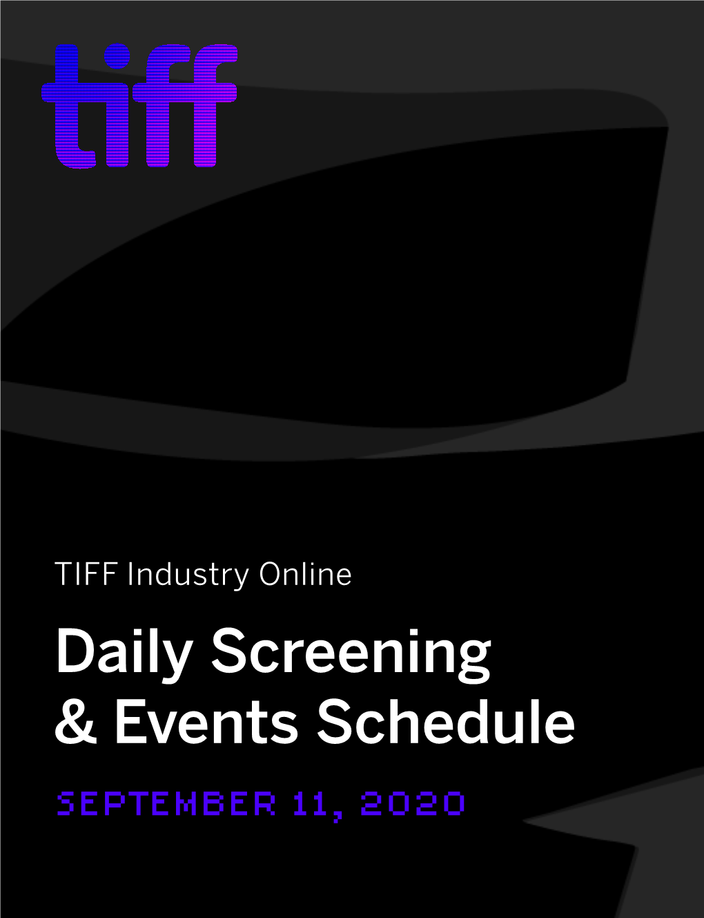 Daily Screening & Events Schedule