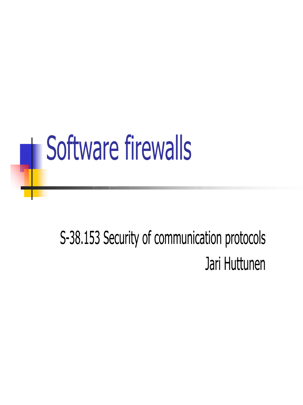 Norton Personal Firewall 2003