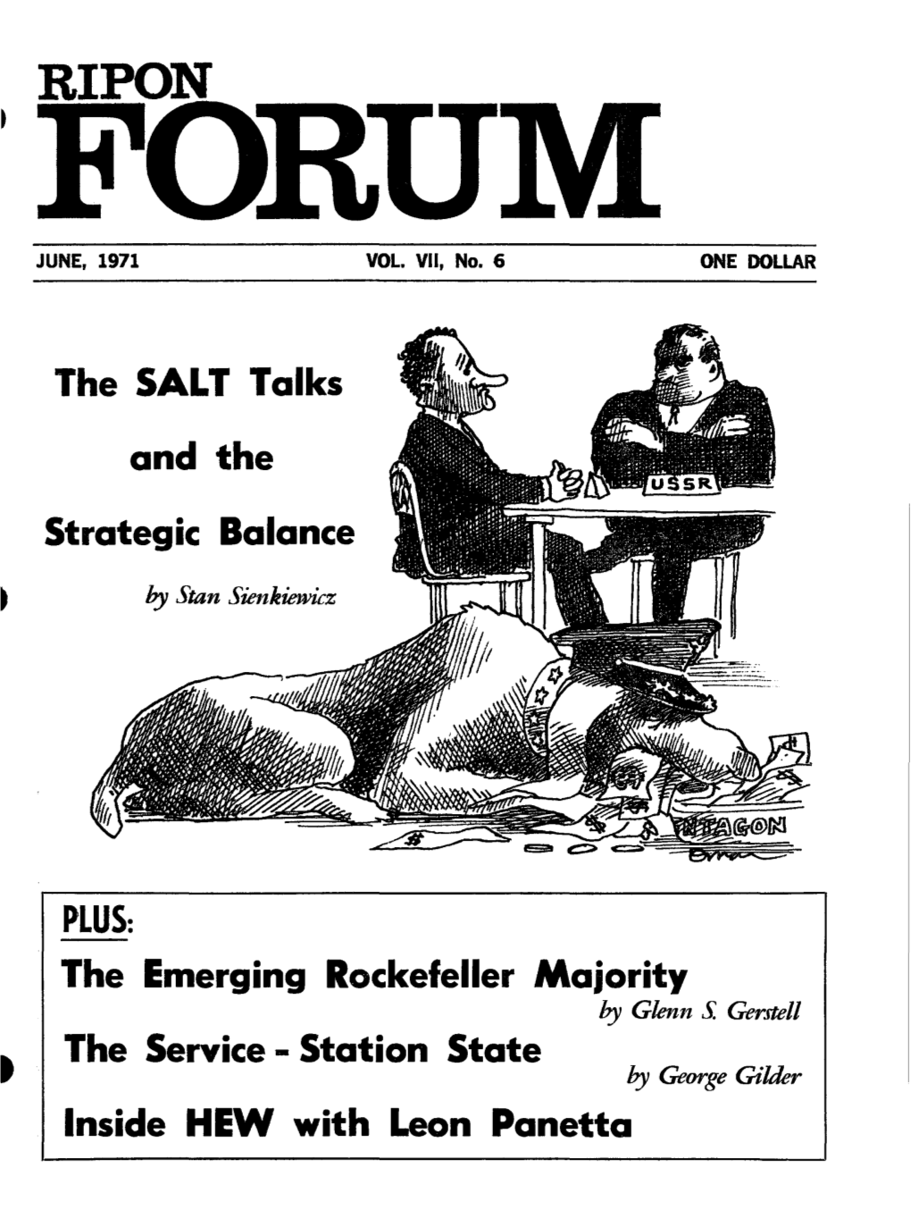 The SALT Talks and the Strategic Balance the Emerging Rockefeller
