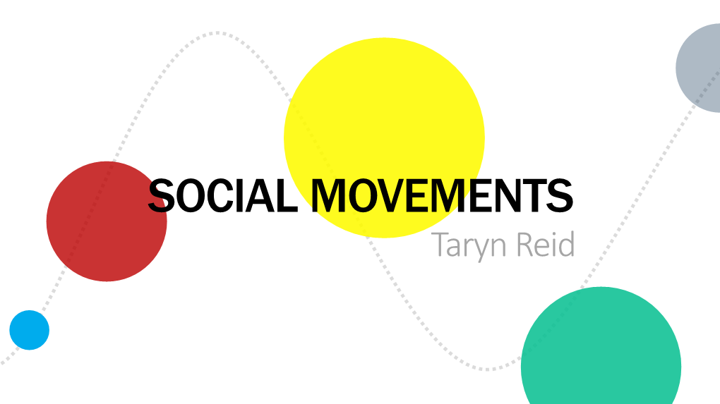 SOCIAL MOVEMENTS Taryn Reid What Is a Social Movement? an Organized Campaign to Achieve a Goal, Normally Bringing About Social Change
