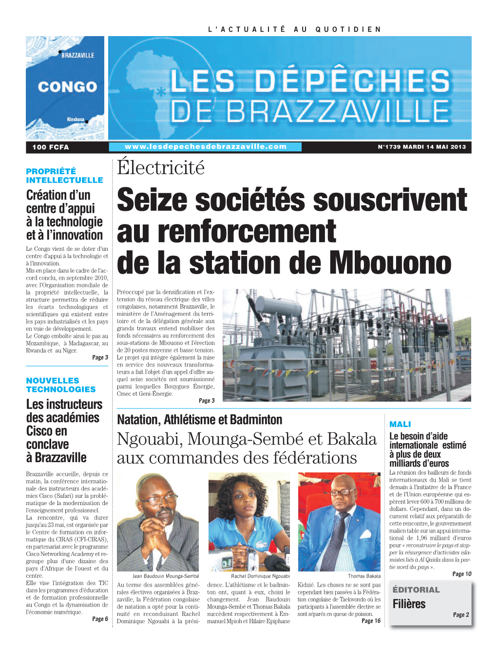 Seize Sociétés Souscrivent Au Renforcement De La Station De