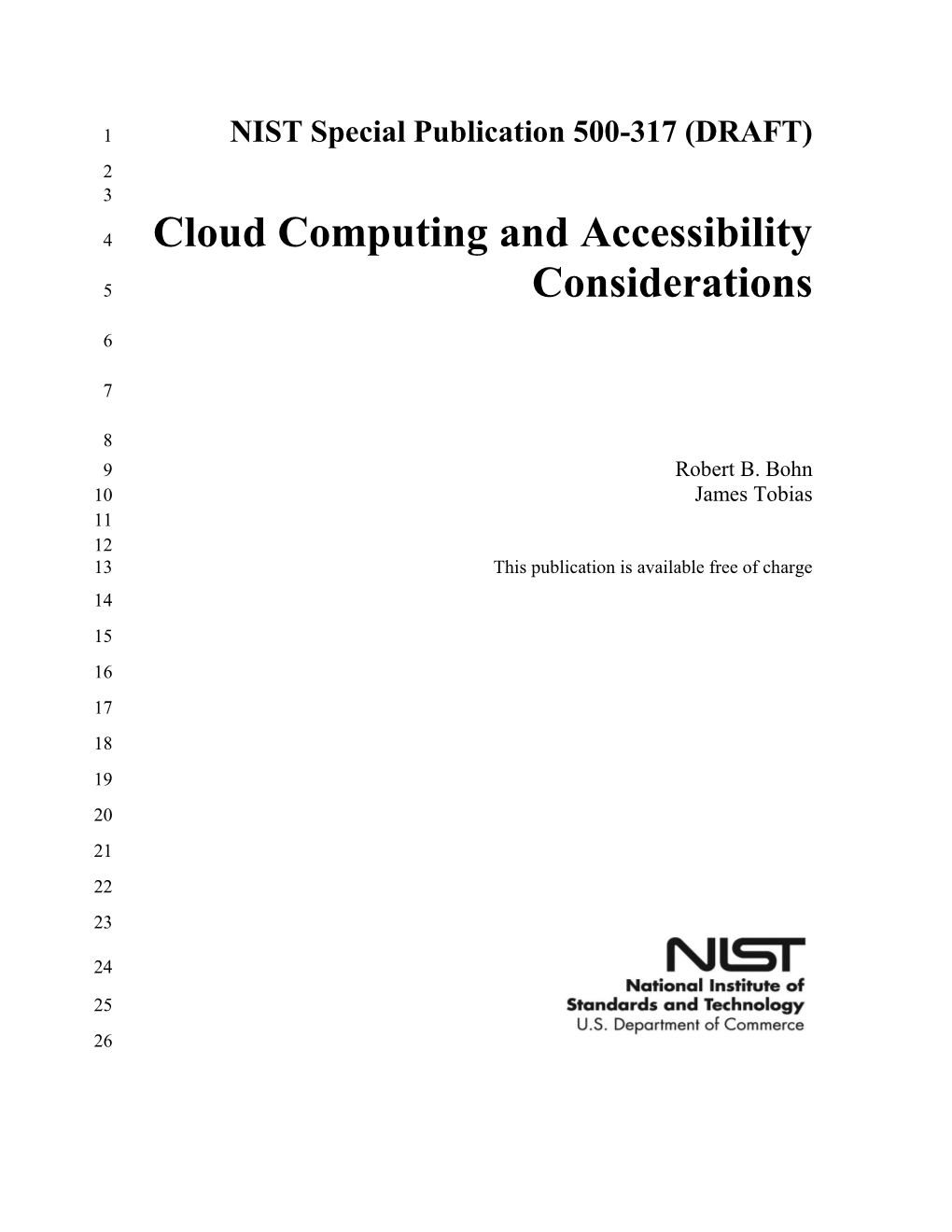 Cloud Computing and Accessibility Considerations