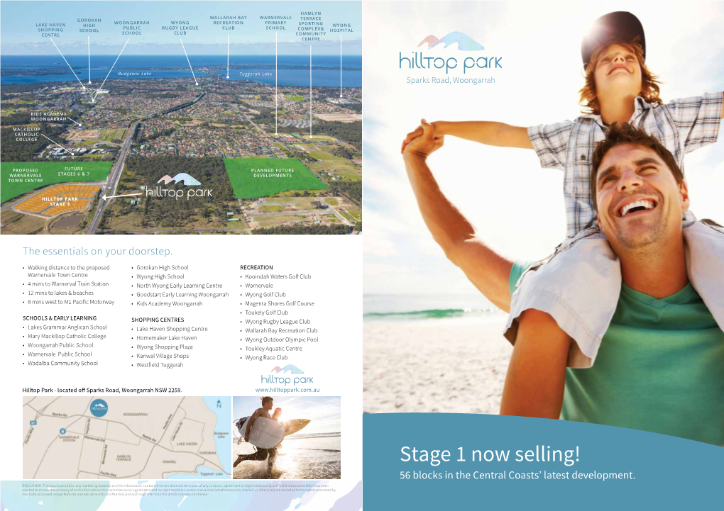 Stage 1 Now Selling! 56 Blocks in the Central Coasts’ Latest Development