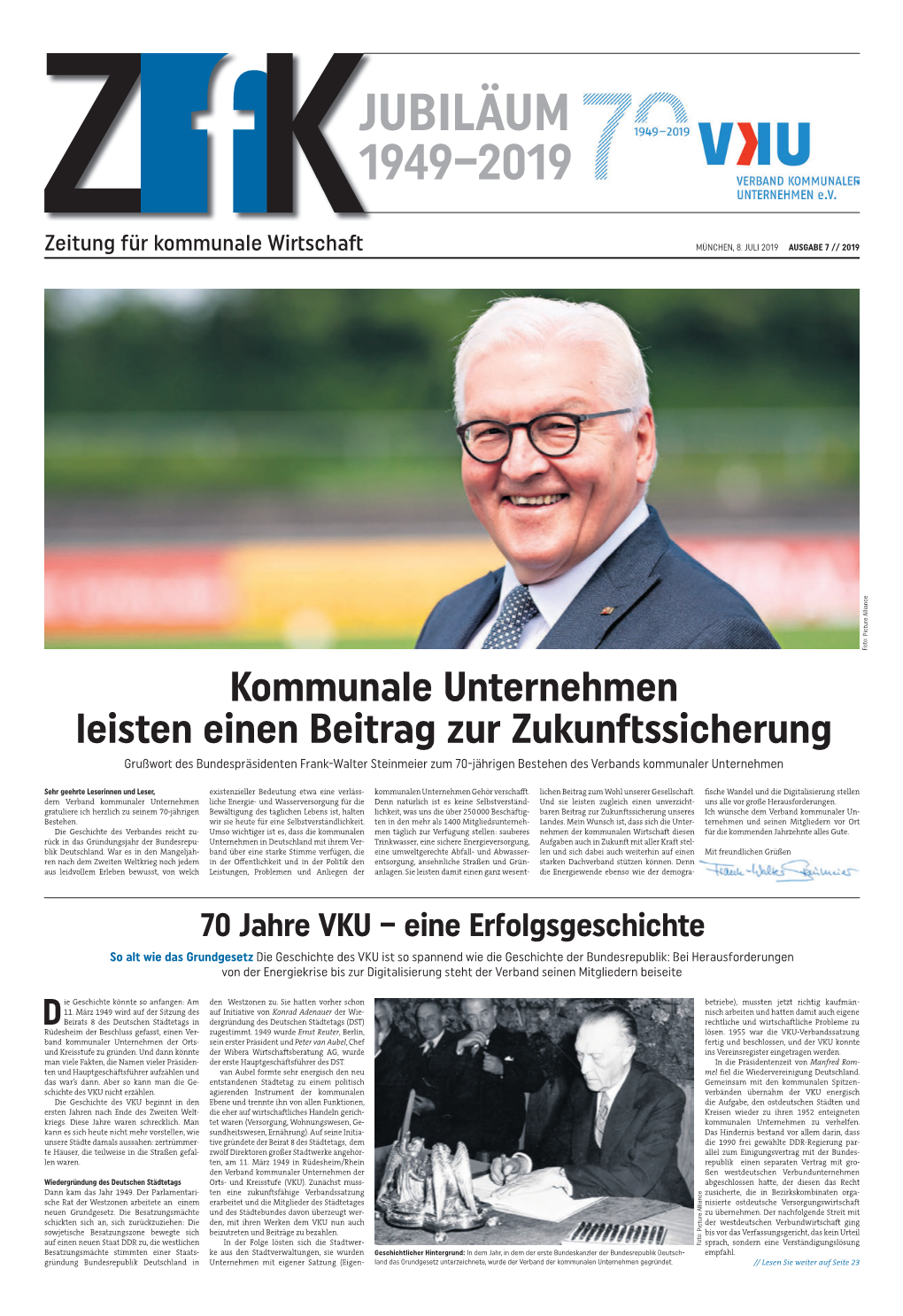 Jubiläum 1949–2019