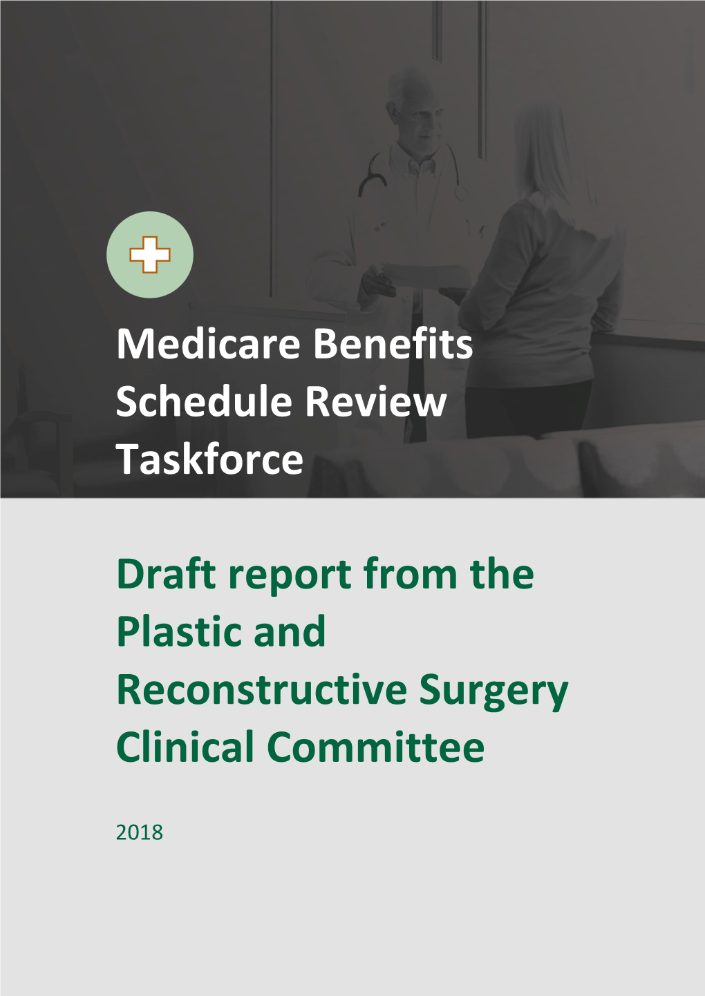 Draft Report from the Plastic and Reconstructive Surgery Clinical Committee