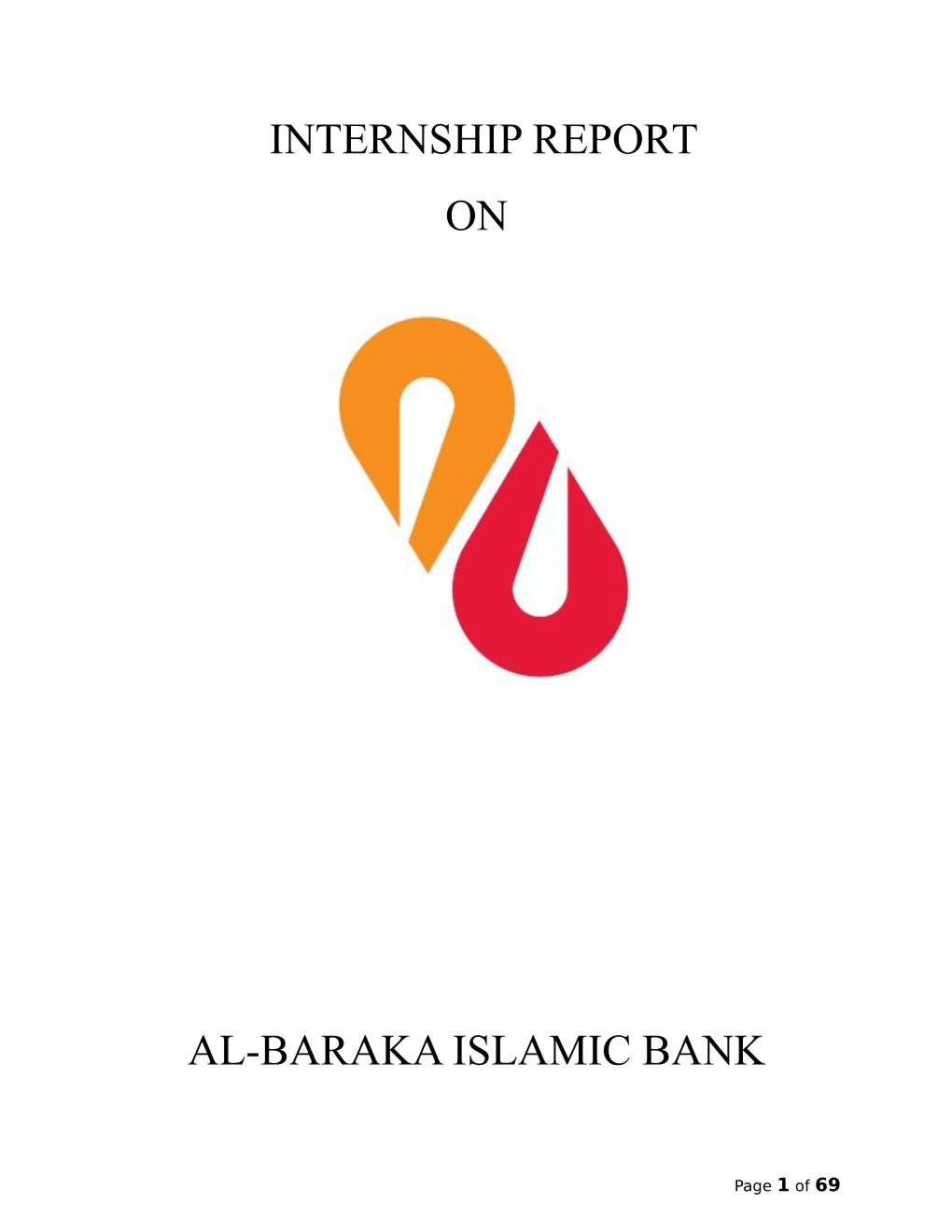 Internship Report on Al-Baraka Islamic Bank