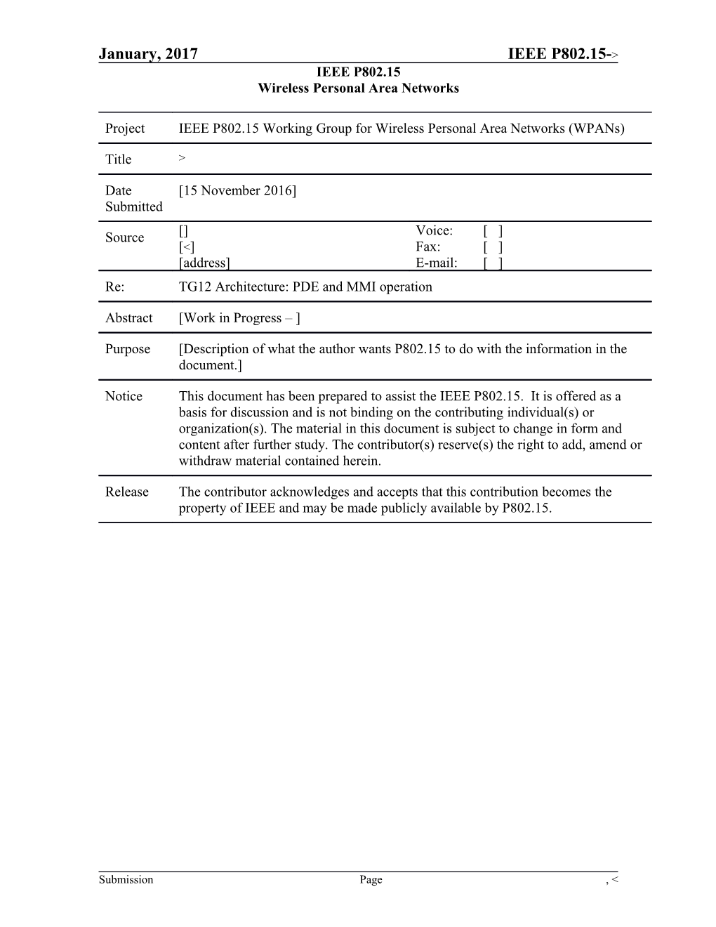 MMI and PDE Operation