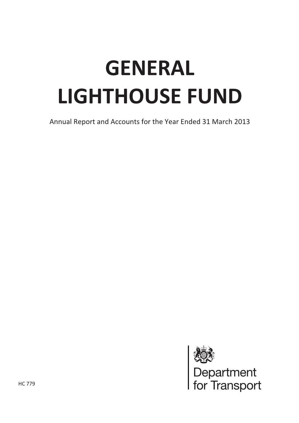 General Lighthouse Fund Annual Report and Accounts