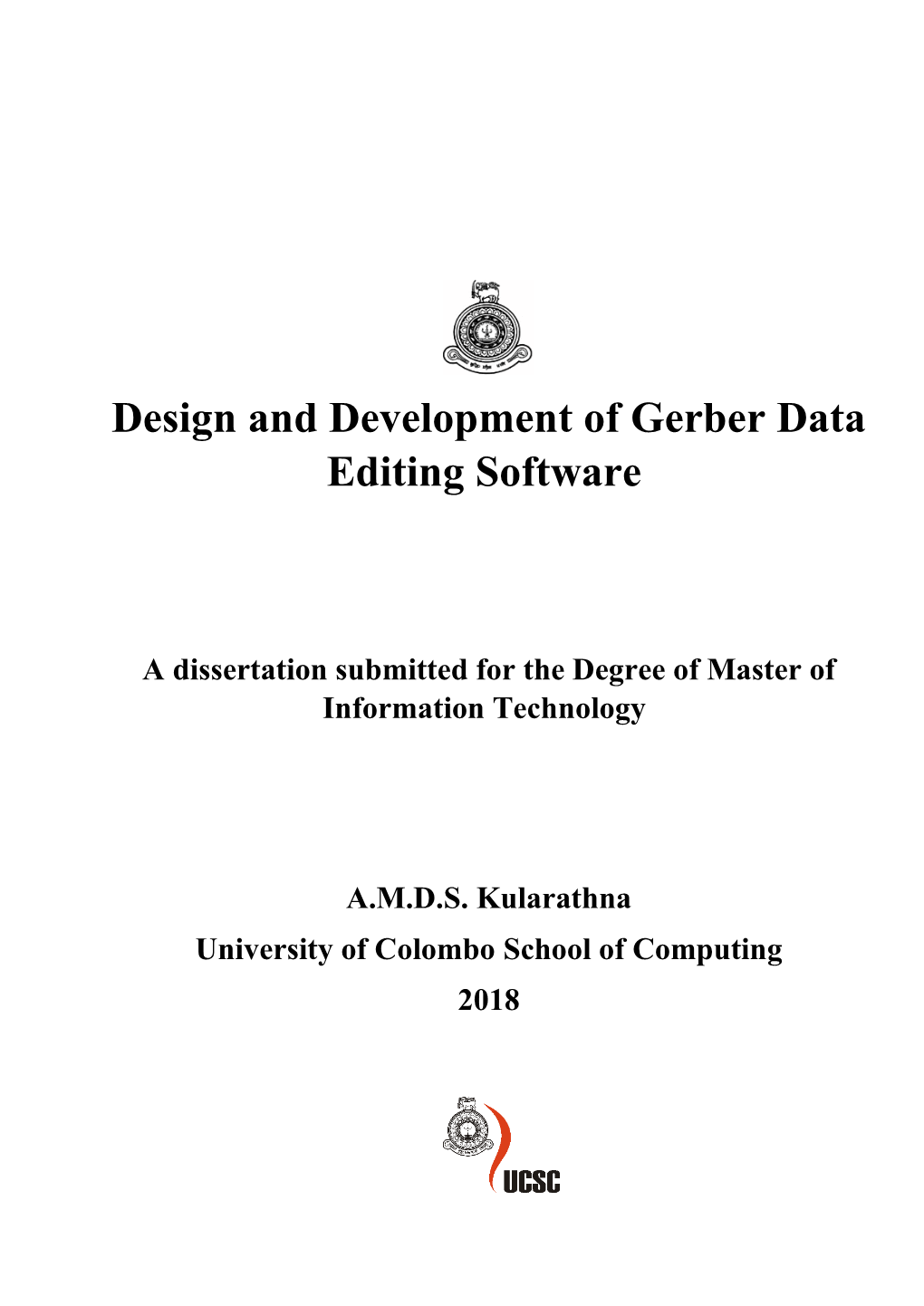 Design and Development of Gerber Data Editing Software