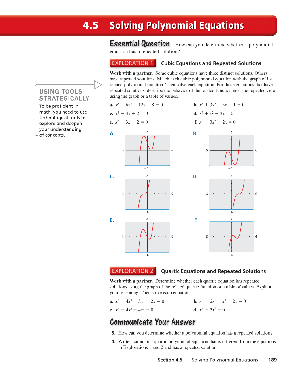 Solving Polynomial Equations