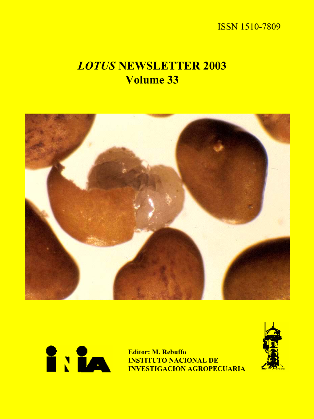 LOTUS NEWSLETTER 2003 Volume 33