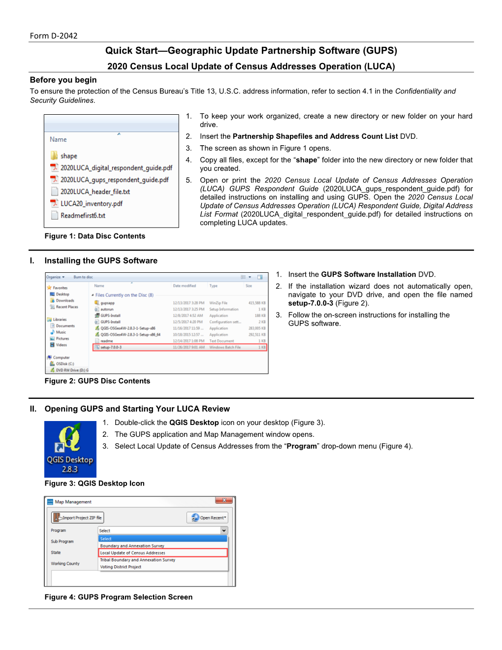 Quick Start—Geographic Update Partnership Software (GUPS)