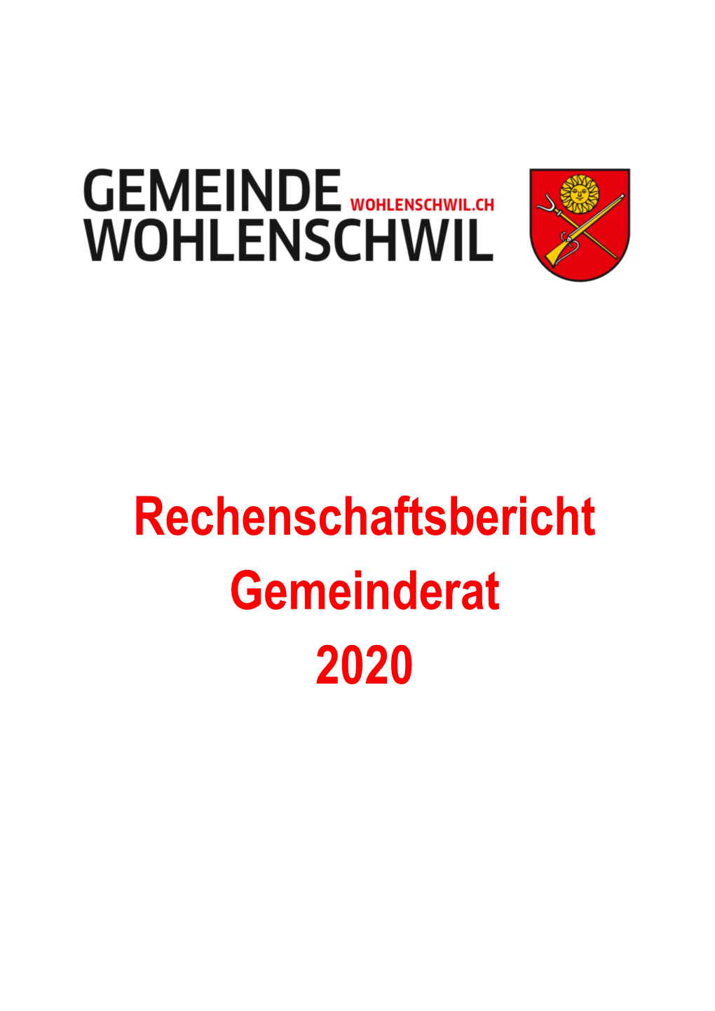 Rechenschaftsbericht Gemeinderat 2020