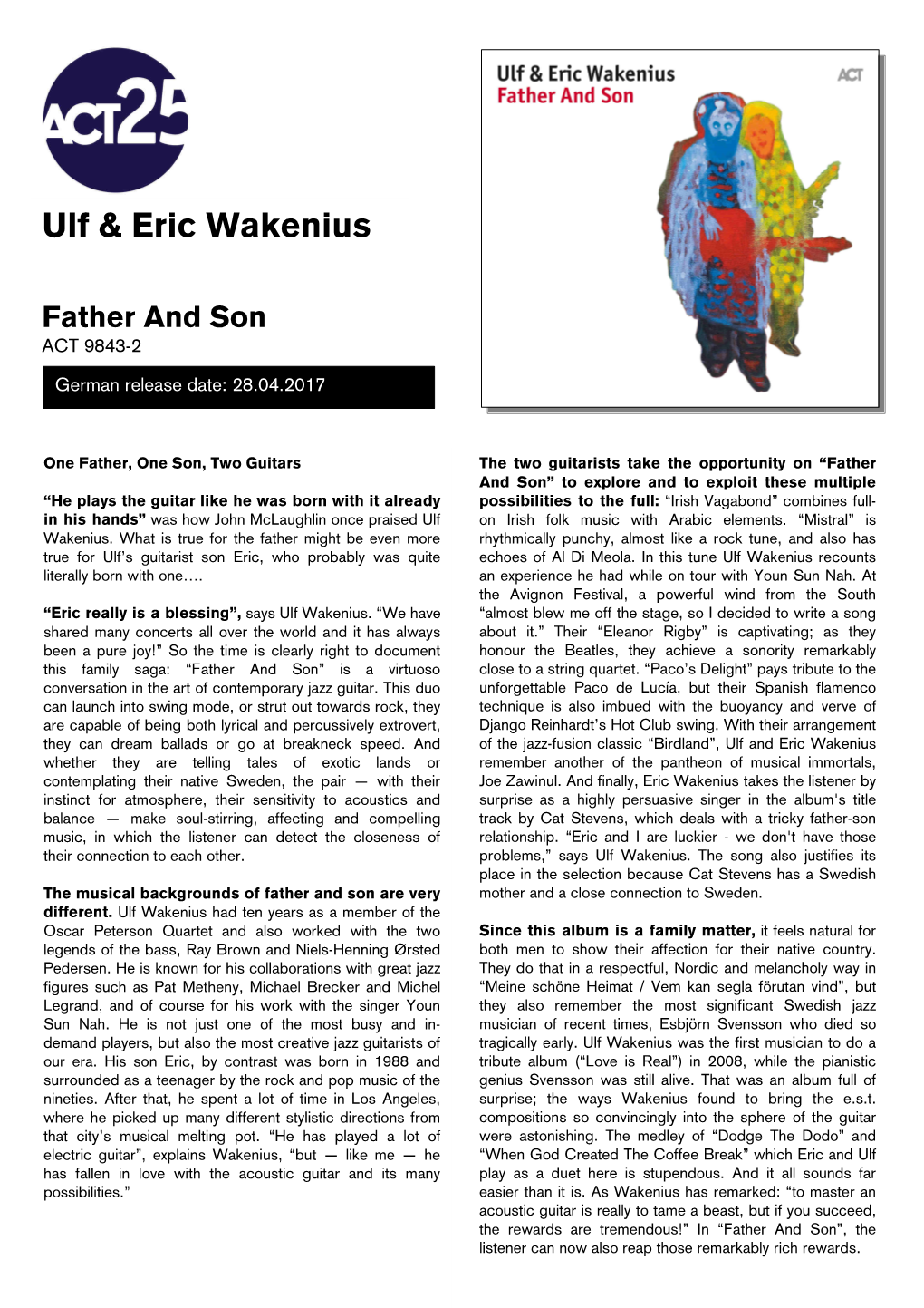 Ulf & Eric Wakenius