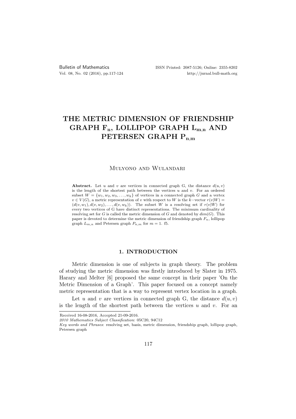 THE METRIC DIMENSION of FRIENDSHIP GRAPH Fn, LOLLIPOP GRAPH Lm,N and PETERSEN GRAPH Pn,M