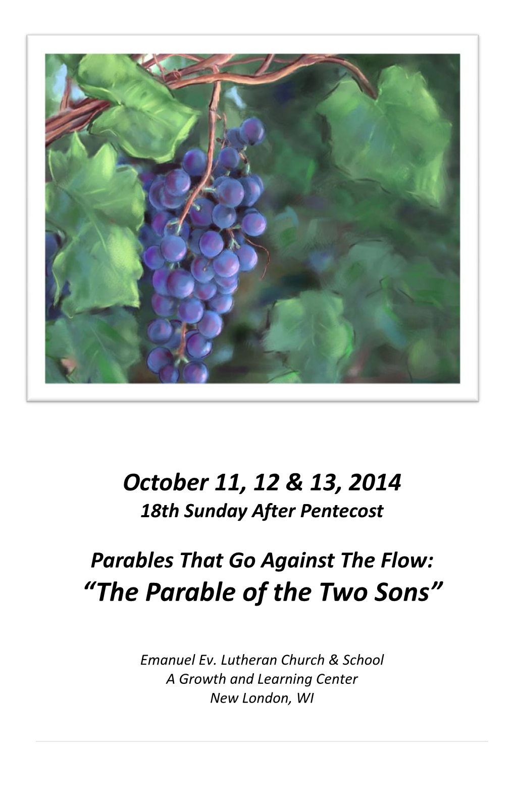 “The Parable of the Two Sons”