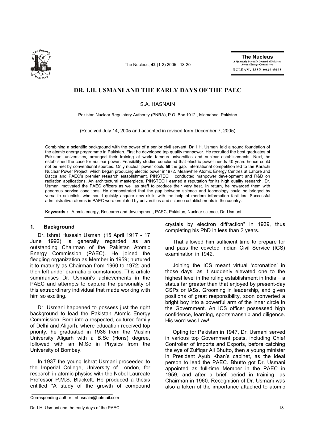 Superconducting and Structural Properties Of