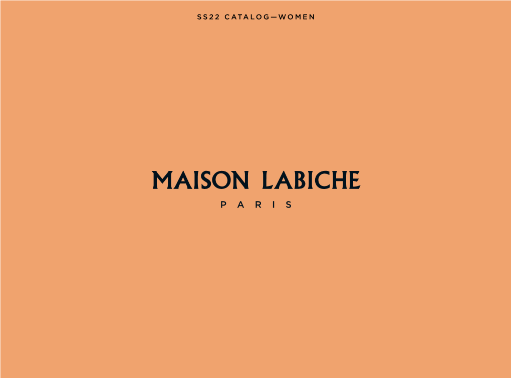 Ss22 Catalog—Women Table of Contents