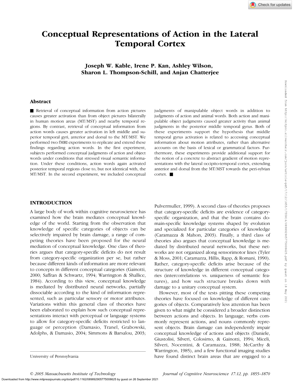 Conceptual Representations of Action in the Lateral Temporal Cortex