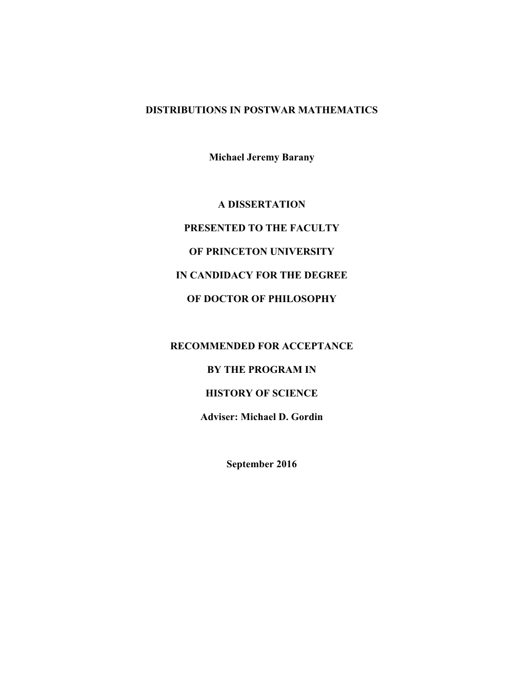 Barany-Distributions-Dissertation.Pdf