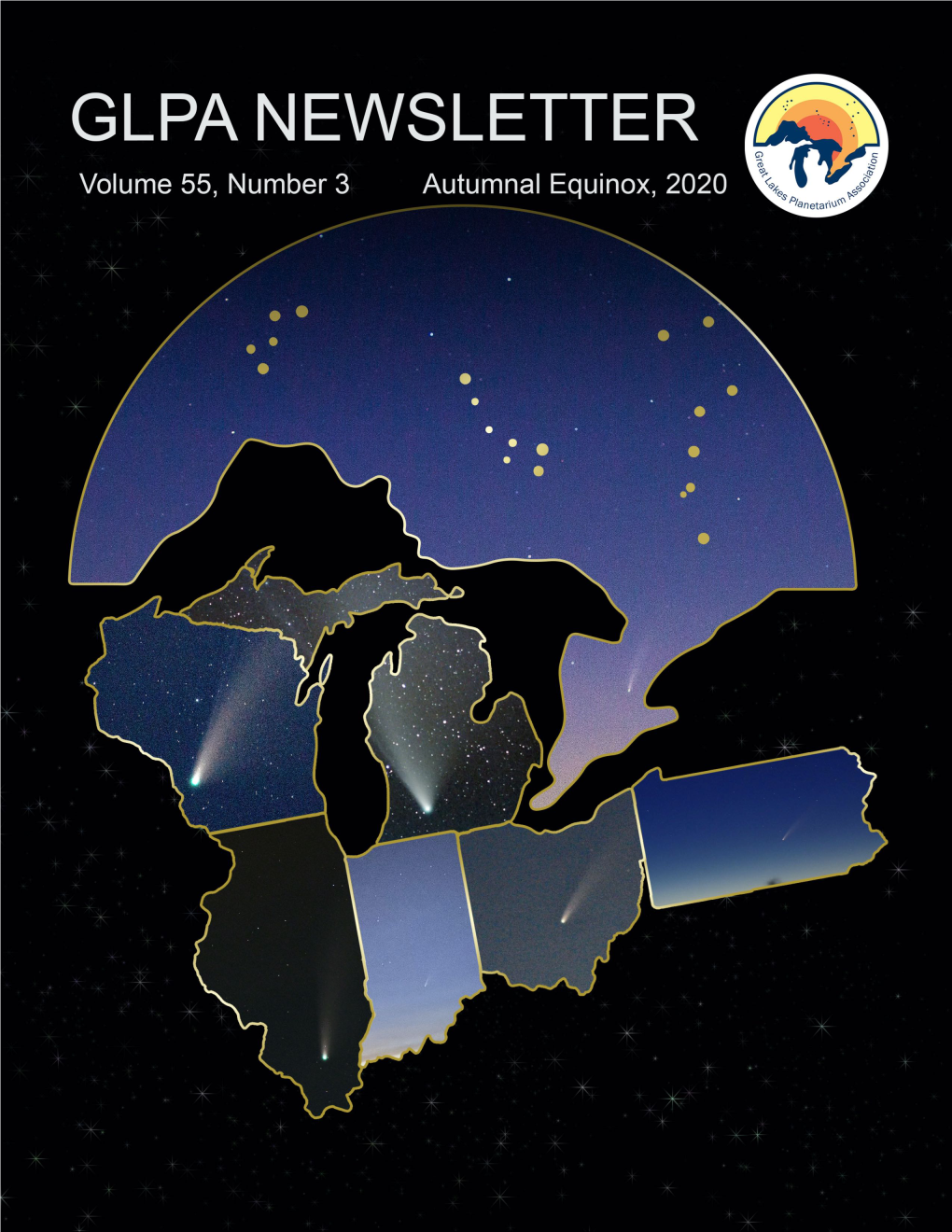 GLPA Newsletter Incorporates Small Sections of Several NASA Images for Its Page Mastheads