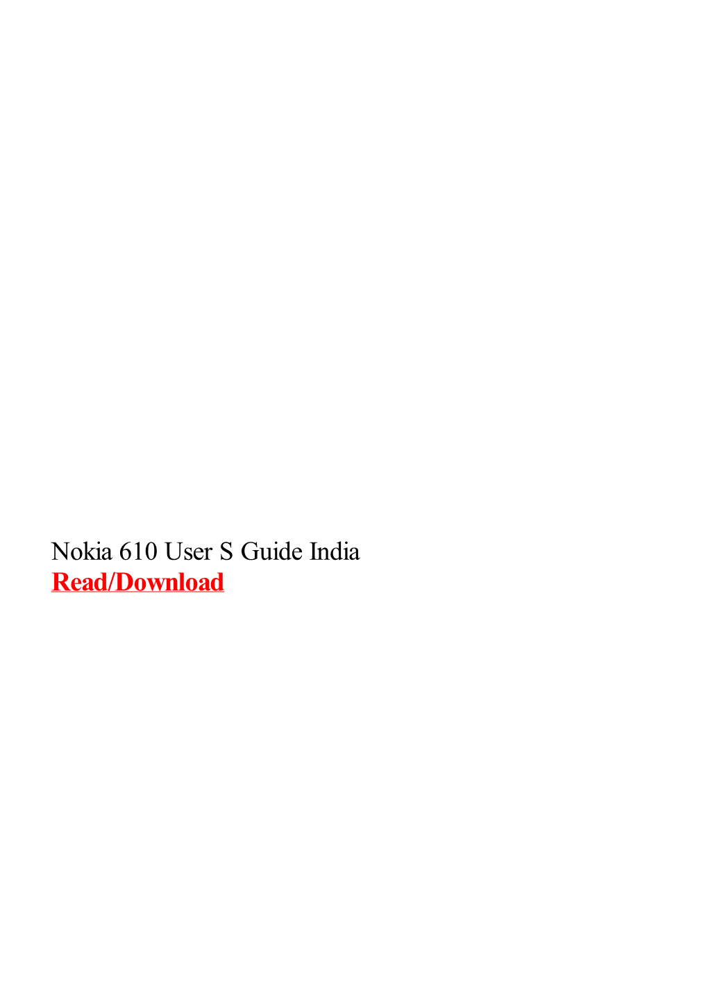 Nokia 610 User S Guide India.Pdf