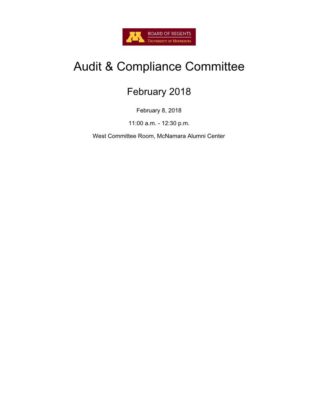 Audit & Compliance Committee