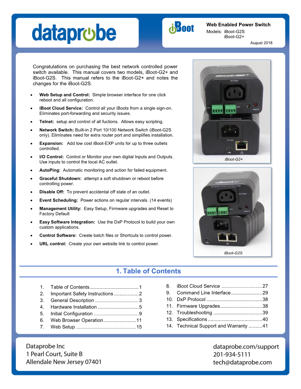 Iboot-G2S. This Manual Refers to the Iboot-G2+ and Notes the Changes for the Iboot-G2S