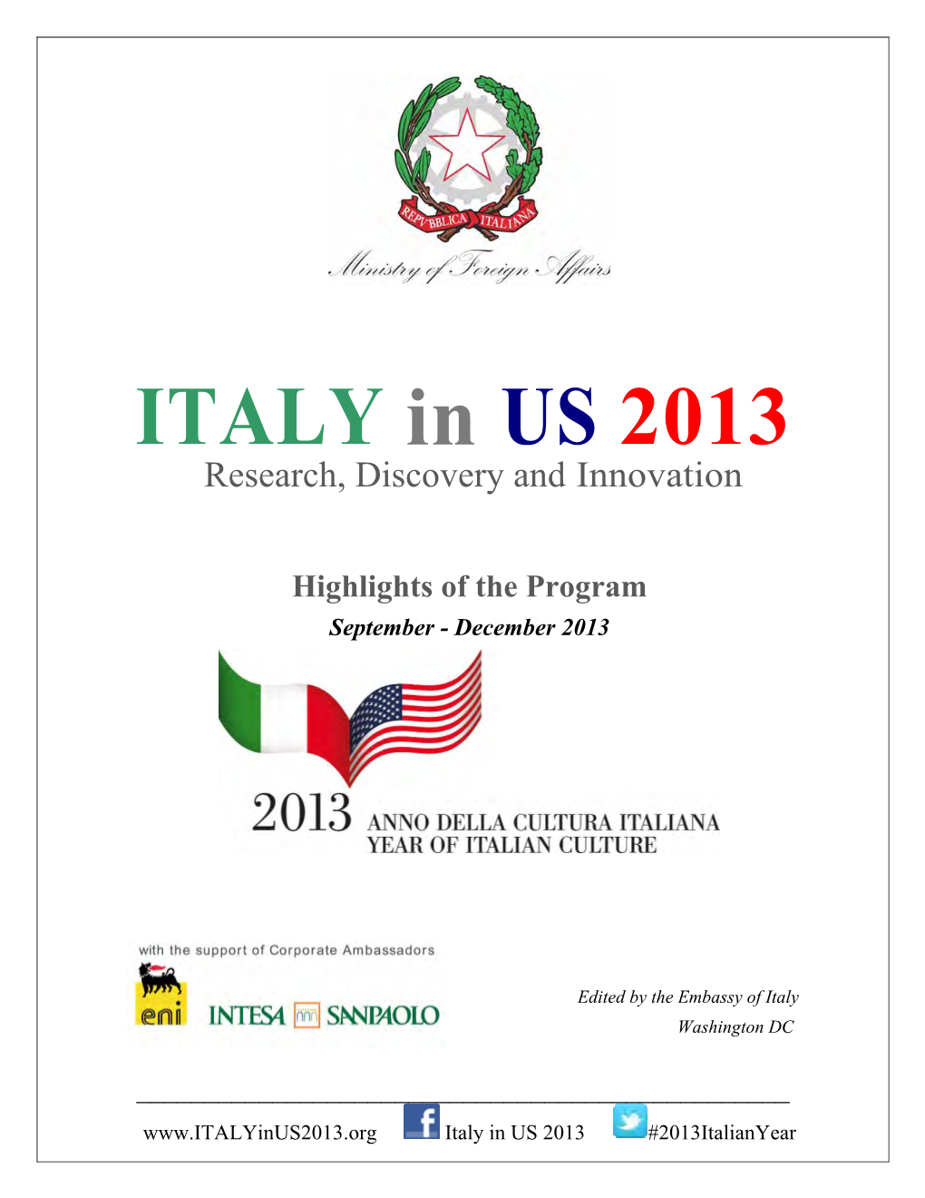 Highlights of 2013 -Program