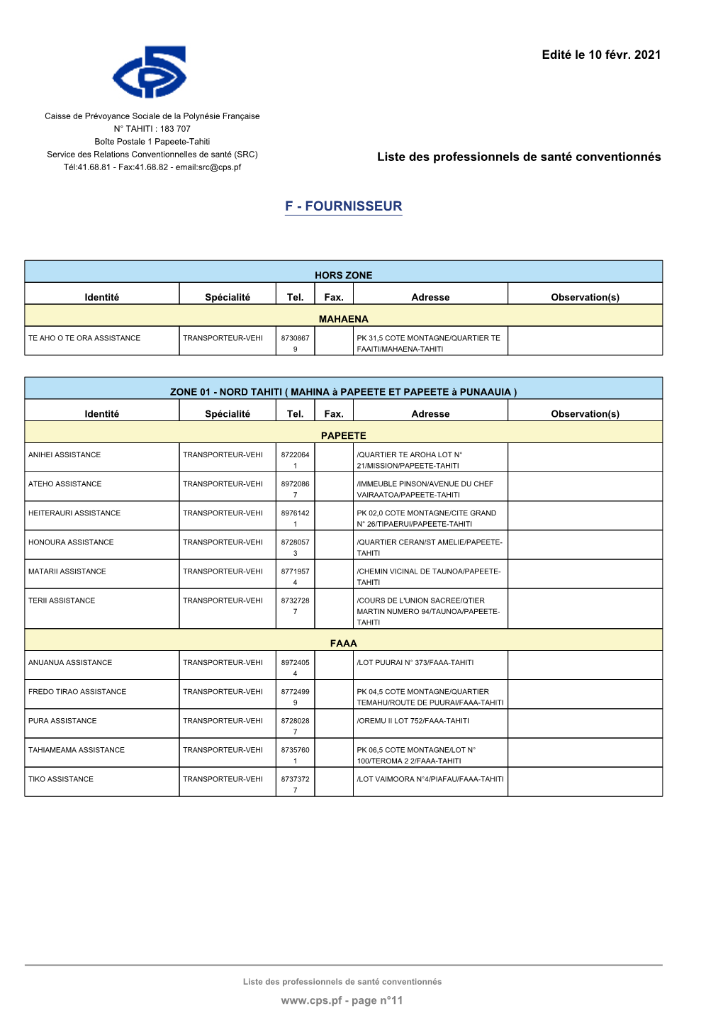 Liste Des Transporteurs Véhicule Léger