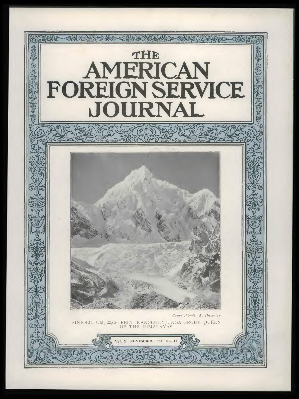 The Foreign Service Journal, November 1933