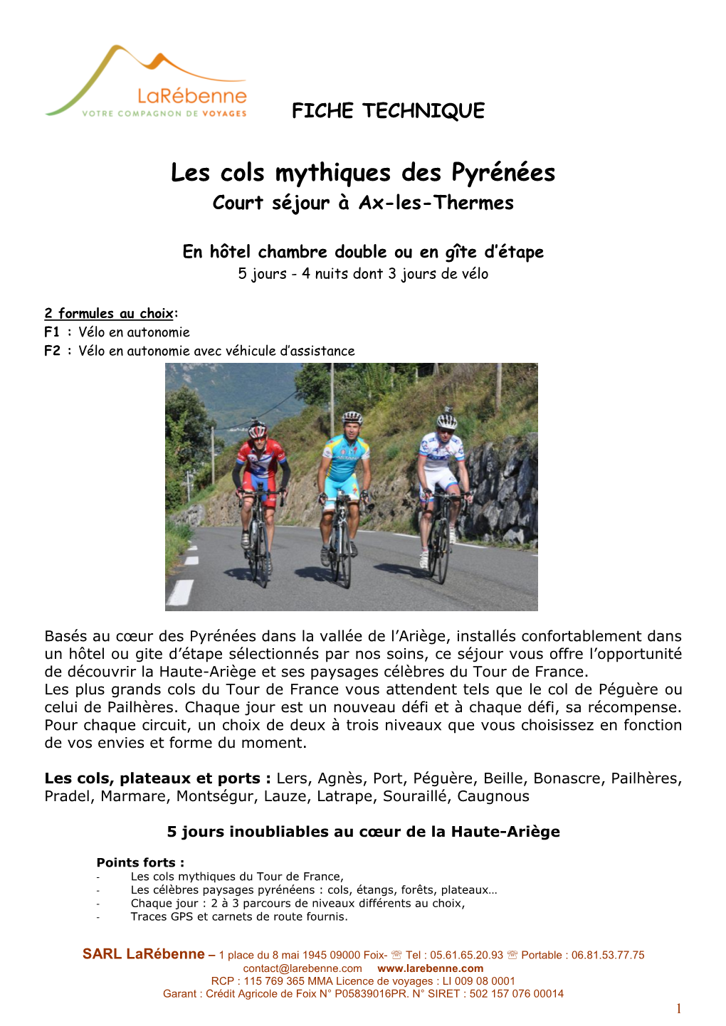 Les Cols Mythiques Des Pyrénées (Ax-Les-Thermes)