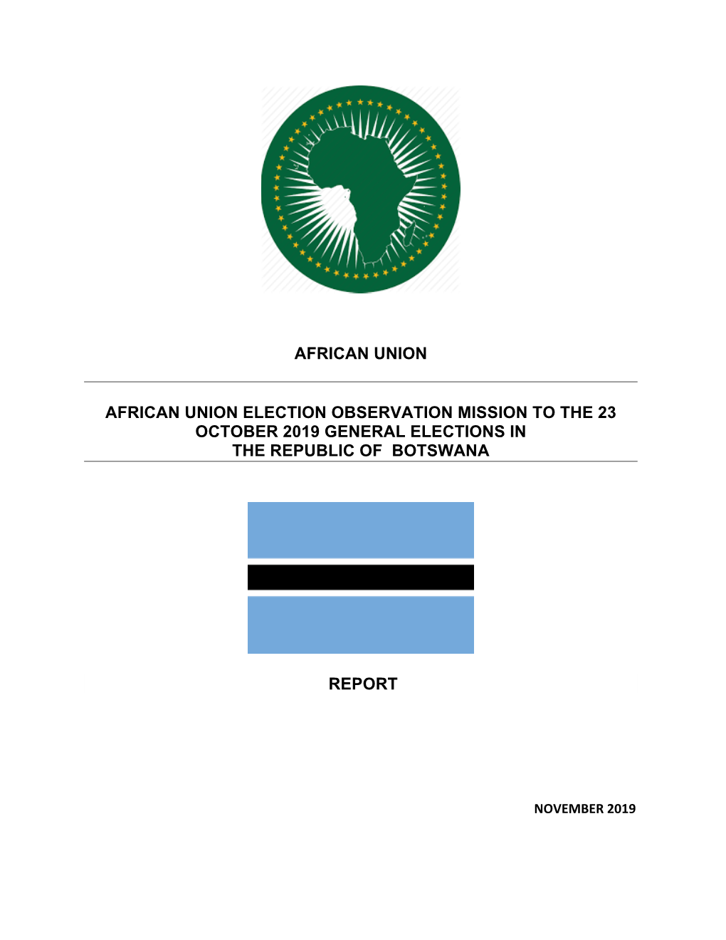 Report of the African Union Election Observation Mission to the 23