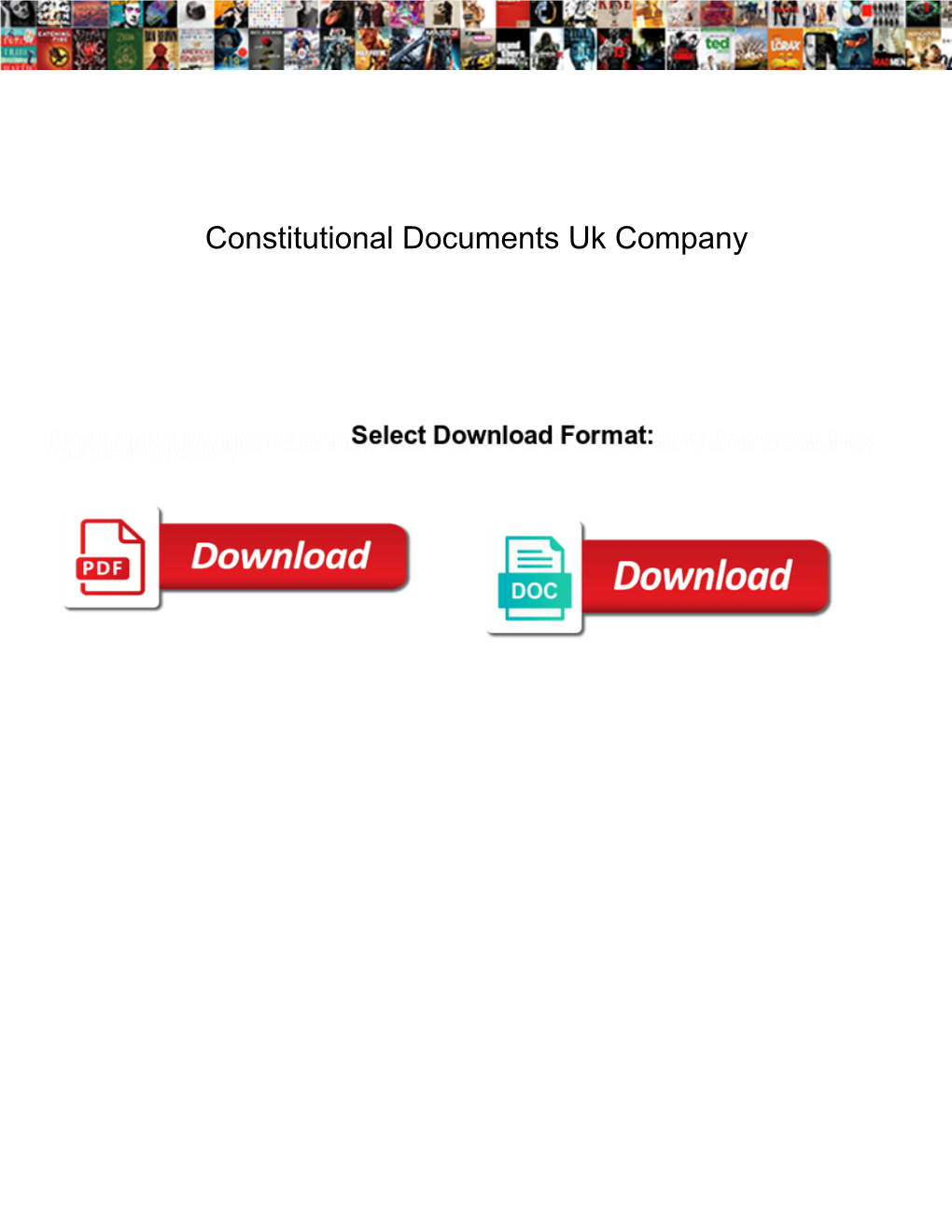 Constitutional Documents Uk Company