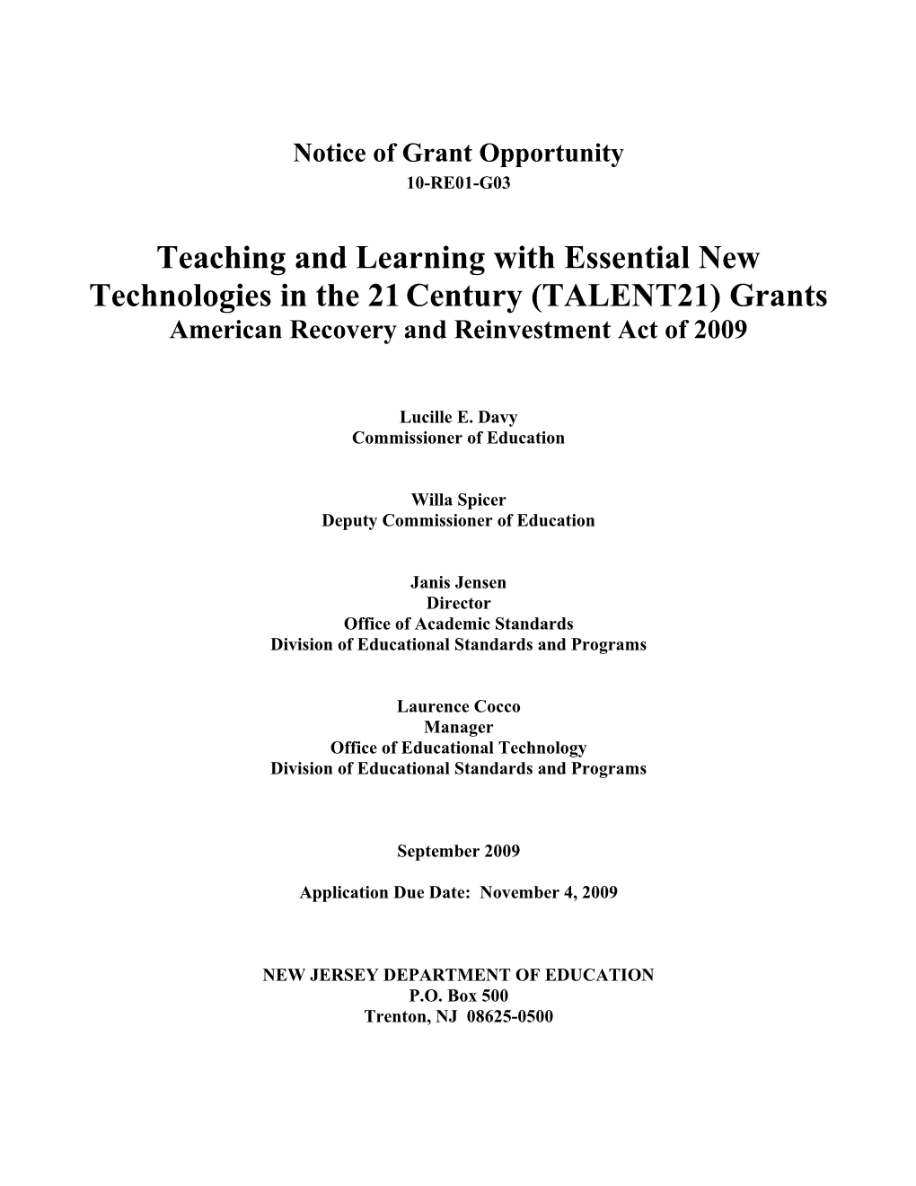 Section Ii: Grant Program Information s5