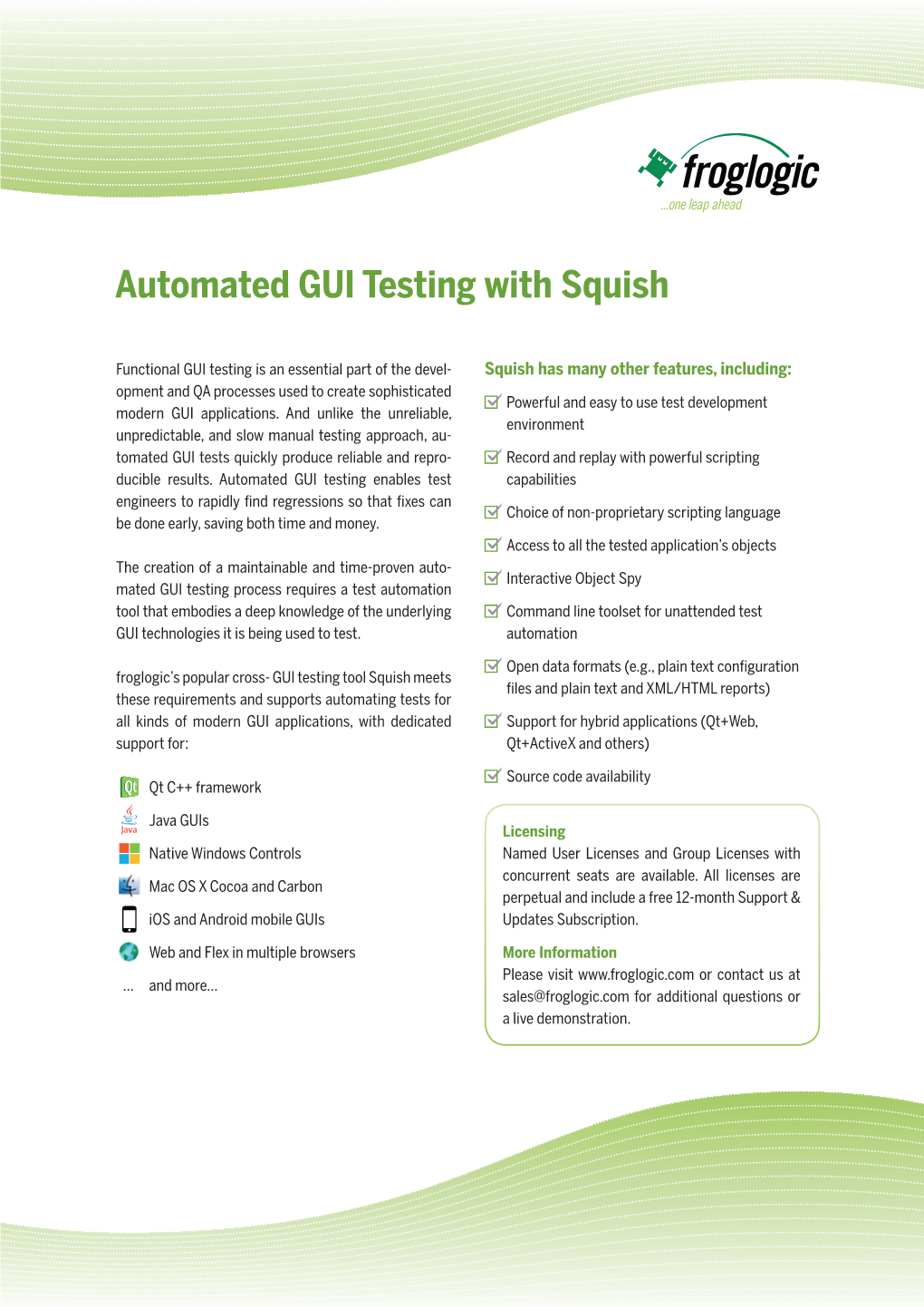 Automated GUI Testing with Squish