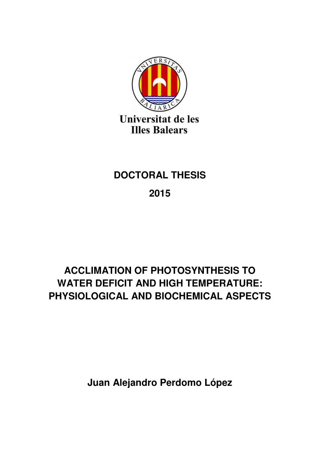 Doctoral Thesis 2015
