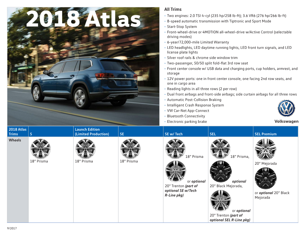 2018 Atlas All Trims