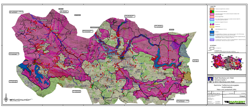Sachlicher Teilflächennutzungsplan Entwurf Stadt Neunburg Vorm Wald Schrannenplatz 1 92431 Neunburg