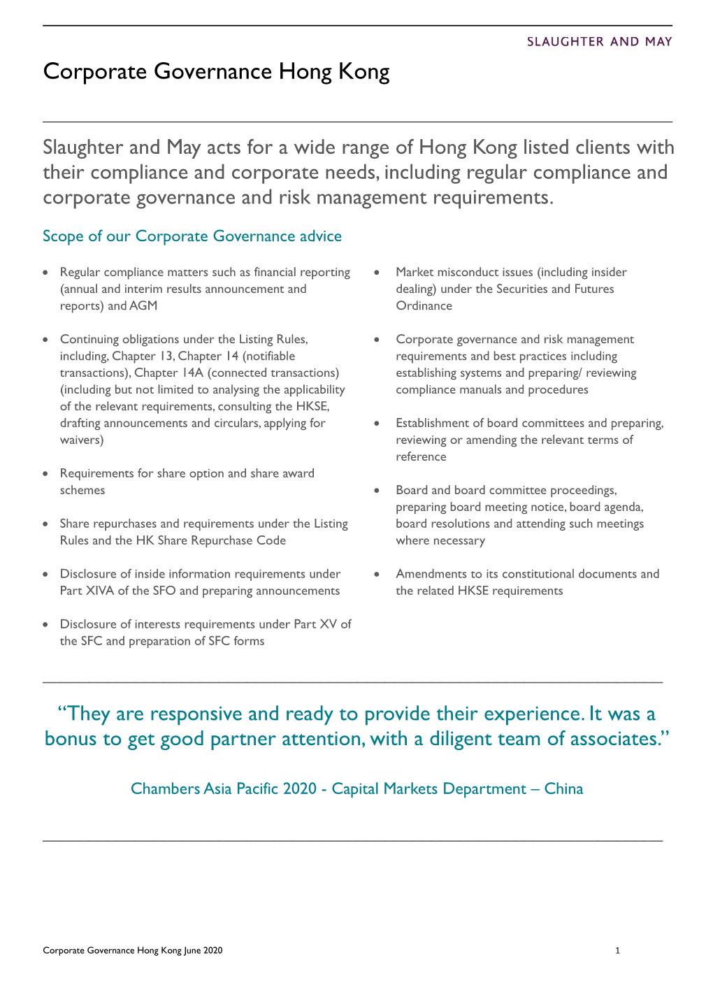 Corporate Governance China