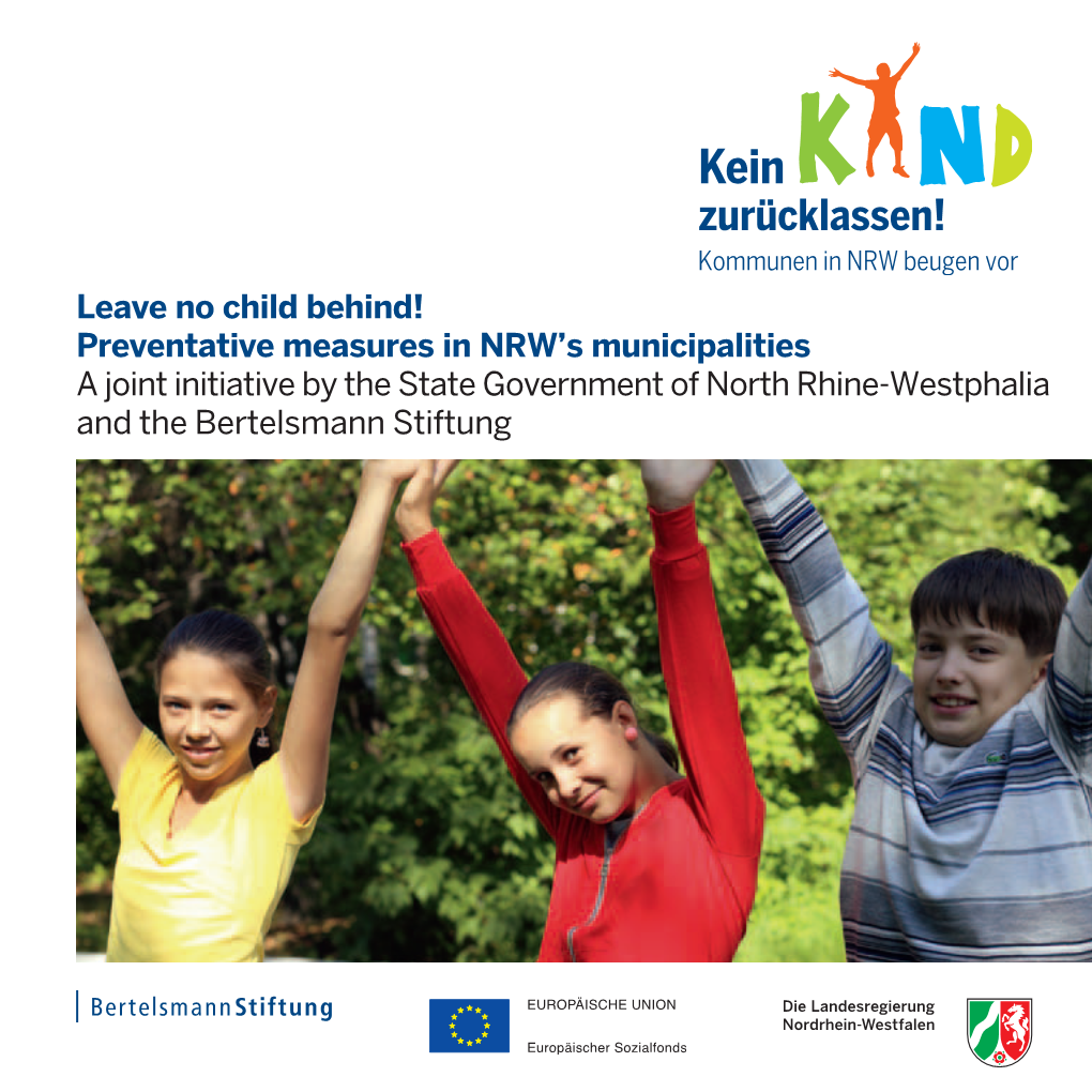 Preventative Measures in NRW's Municipalities a Joint Initiative By