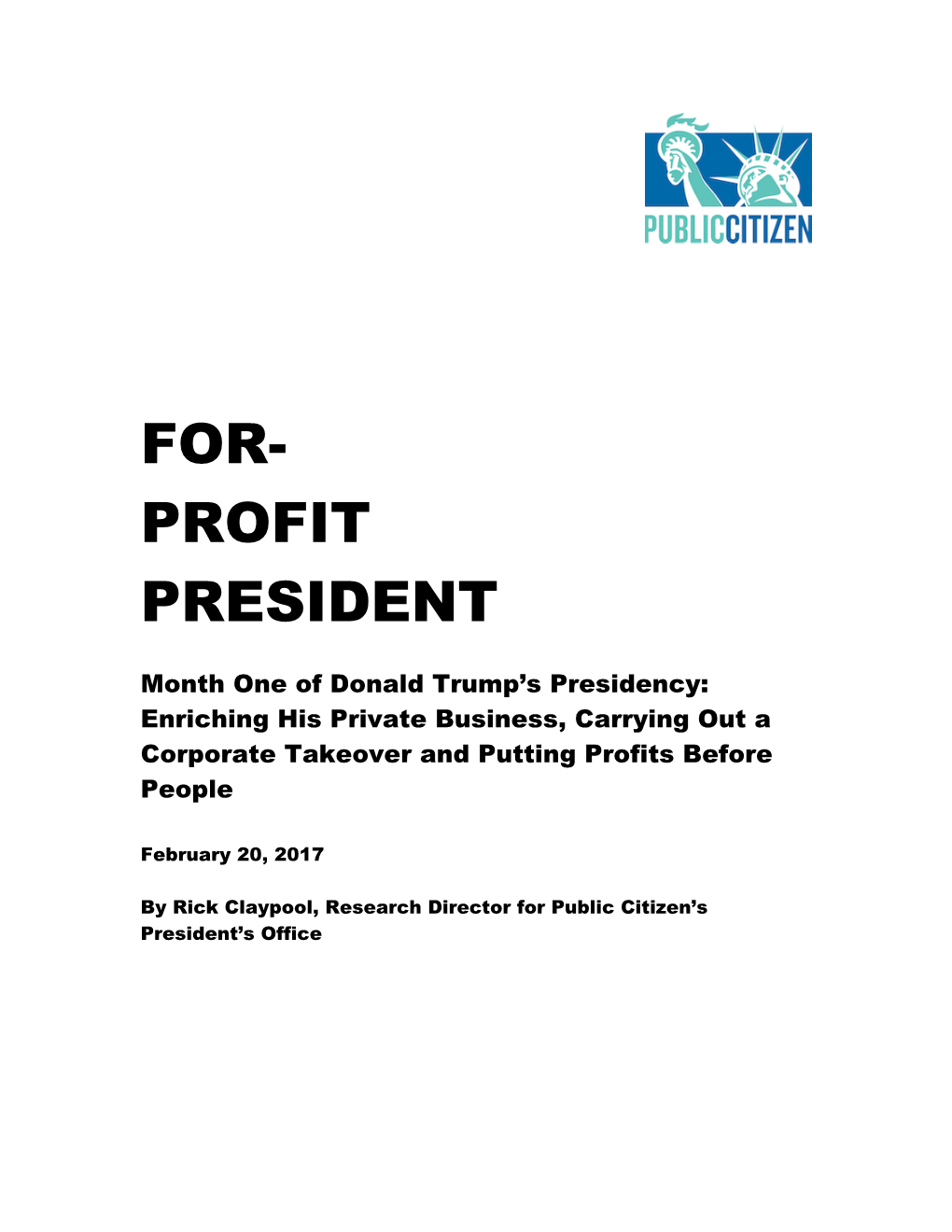 For- Profit President