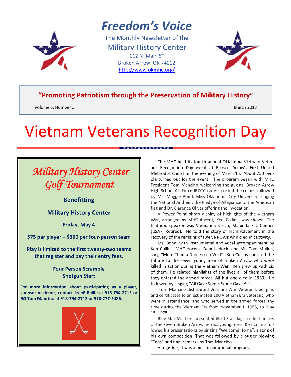 Vietnam Veterans Recognition Day