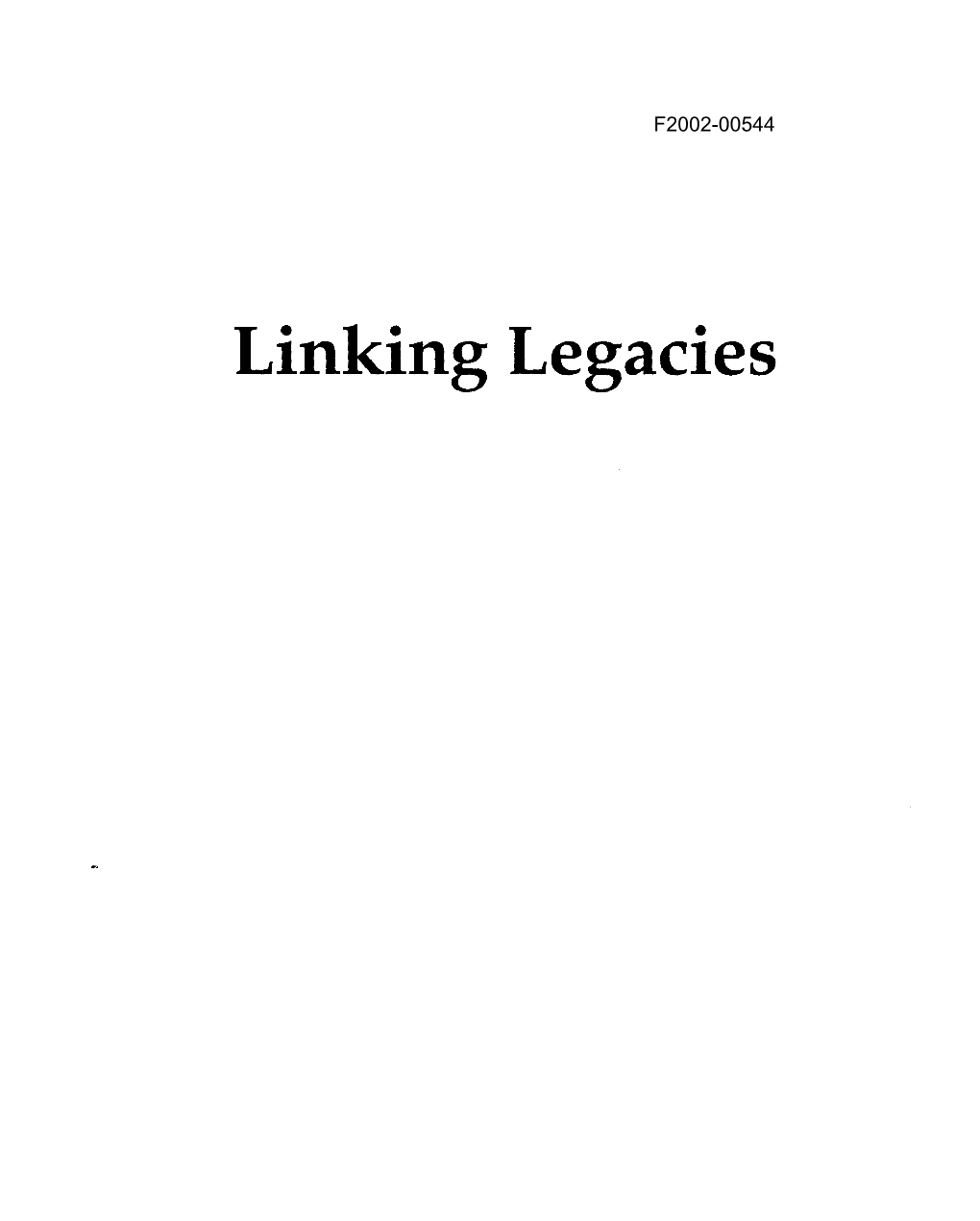 Linking Legacies Fizeau