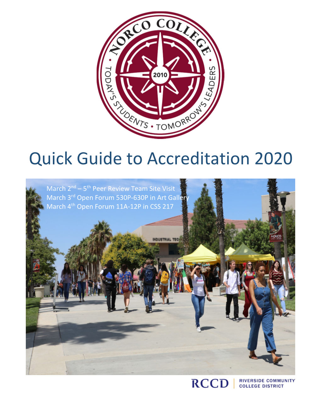 Quick Guide to Accreditation 2020