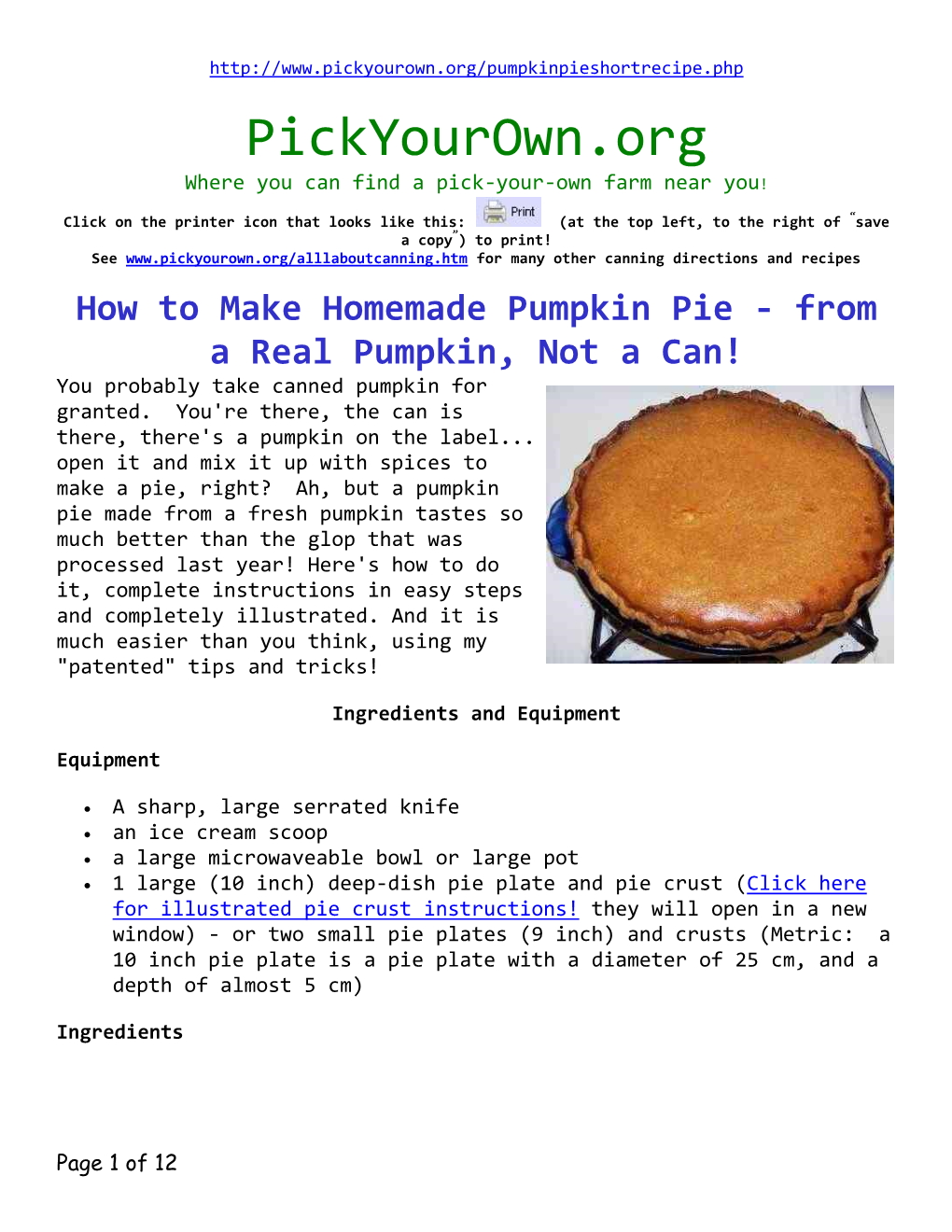 Pickyourown.Org/Pumpkinpieshortrecipe.Php