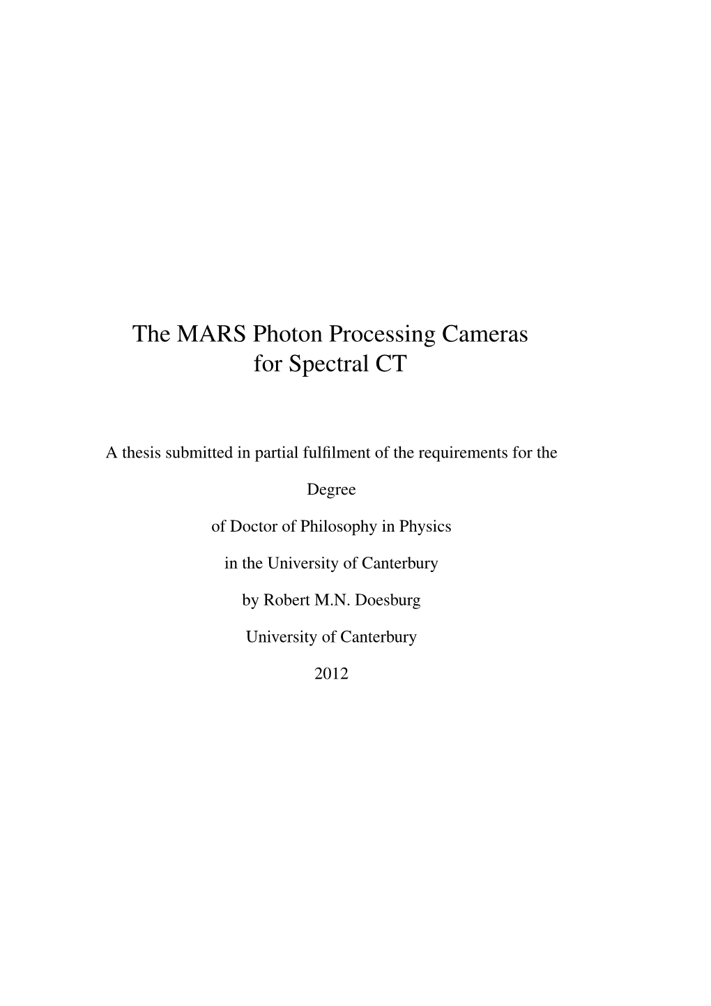 The MARS Photon Processing Cameras for Spectral CT