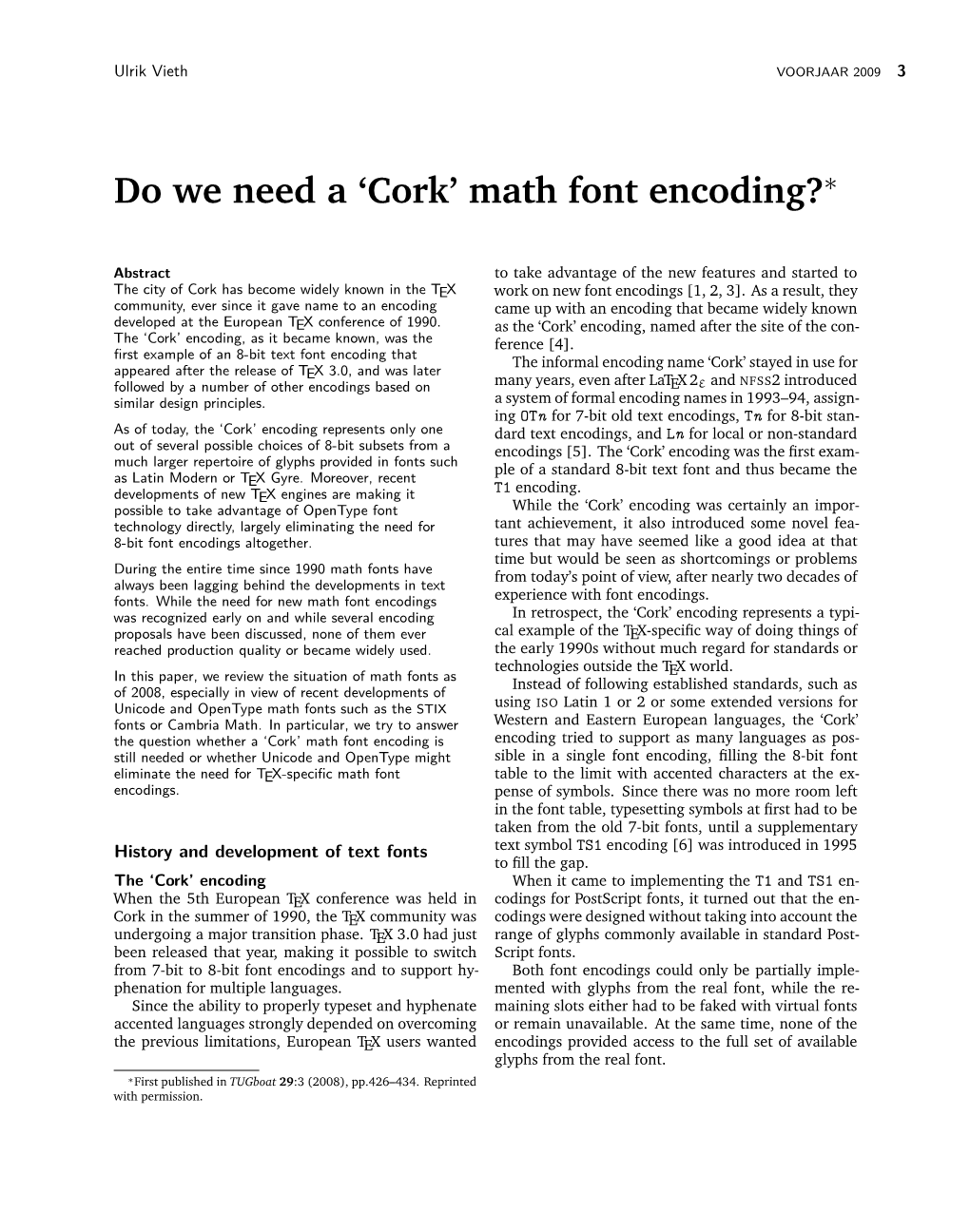 Do We Need a 'Cork' Math Font Encoding?